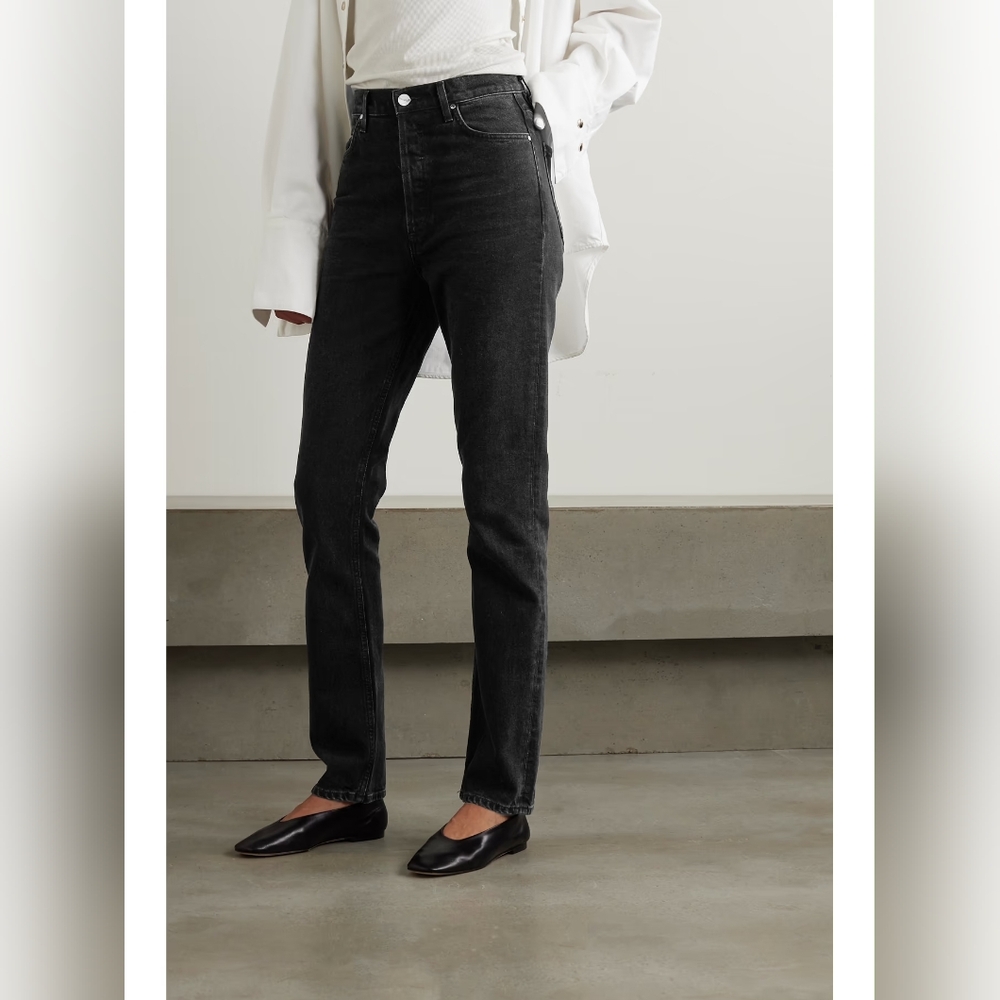 Goldsign The Lawler High Rise Slim-Straight Jeans in Esther 25